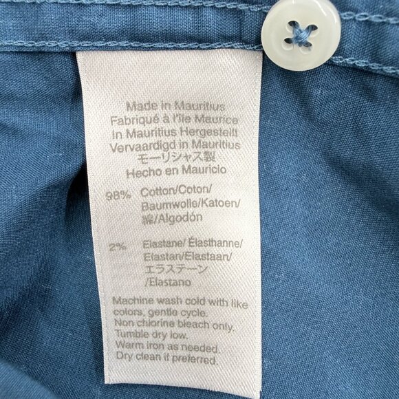 J. Crew Men's Button Down Shirt Size Large, Classic Stretch Cotton Blend, Blue - Picture 7 of 12